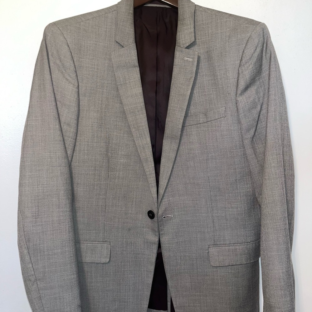 Topman Gray Suit Blazer